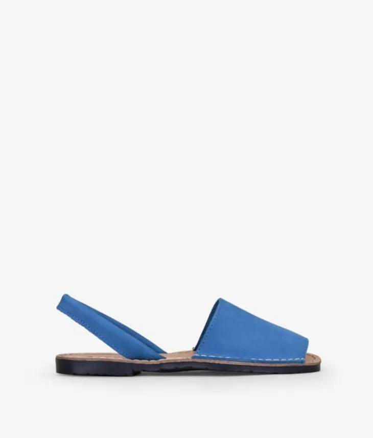 Best Bosanova Abarcas planas en piel azul