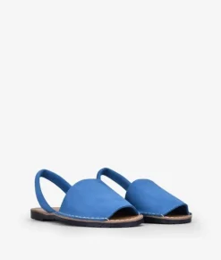 Best Bosanova Abarcas planas en piel azul