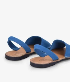 Best Bosanova Abarcas planas en piel azul