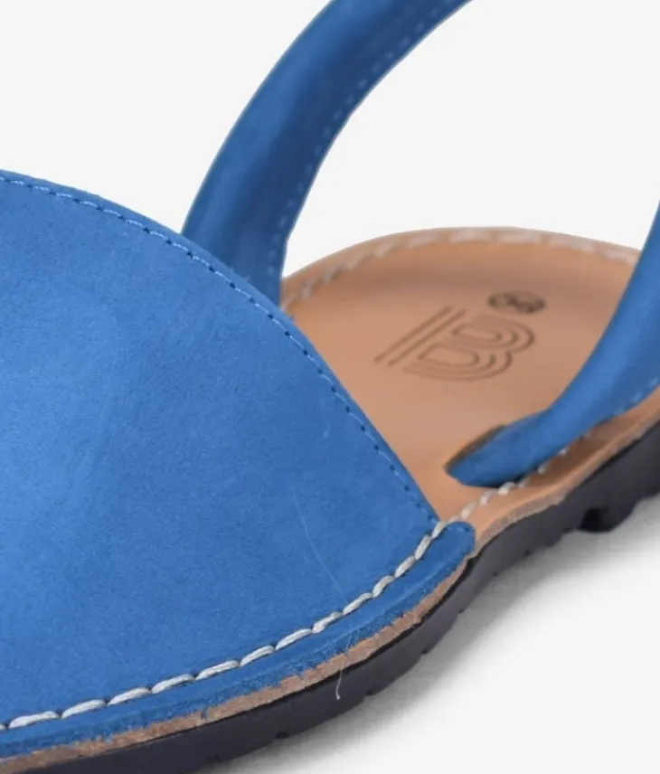Best Bosanova Abarcas planas en piel azul