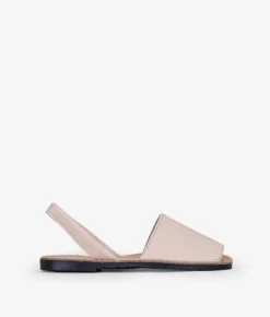 Clearance Bosanova Abarcas planas en piel beige