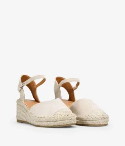 Online Bosanova Alpargatas beige con cuña de esparto