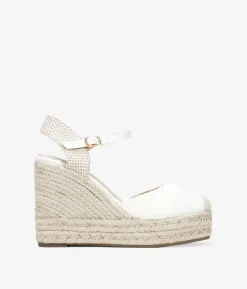 Discount Bosanova Alpargatas blancas con cuña de esparto