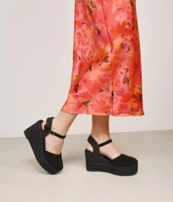 Clearance Bosanova Alpargatas negras con pulsera y suela de esparto