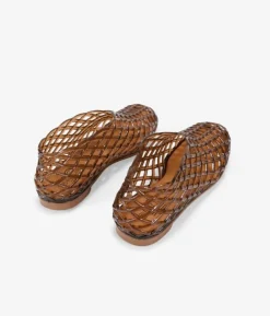 New Bosanova Bailarinas marrones con malla de goma