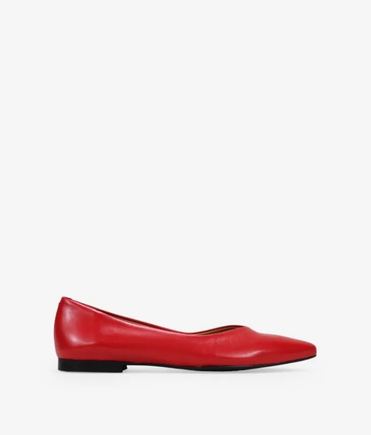Best Bosanova Bailarinas planas rojas en piel