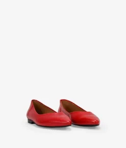 Best Bosanova Bailarinas planas rojas en piel