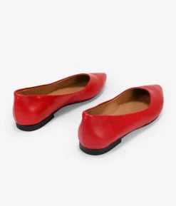 Best Bosanova Bailarinas planas rojas en piel
