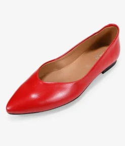 Best Bosanova Bailarinas planas rojas en piel