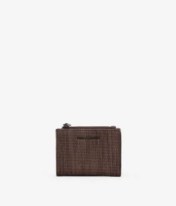 Clearance Bosanova Billetero en piel vegana color marrón