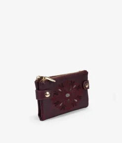 Clearance Bosanova Billetero mediano burdeos con bordado