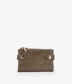Sale Bosanova Billetero mediano taupe con doble cremallera