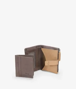 Sale Bosanova Billetero piel taupe pequeño