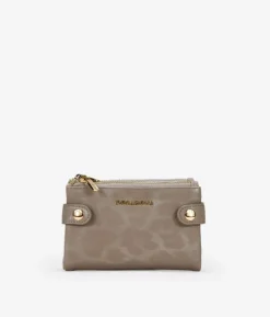 Best Bosanova Billetero taupe con estampado leopardo