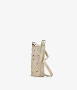 Sale Bosanova Bolso bandolera arena con apliques metálicos