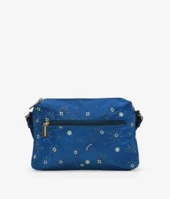 Clearance Bosanova Bolso bandolera azul con bordado