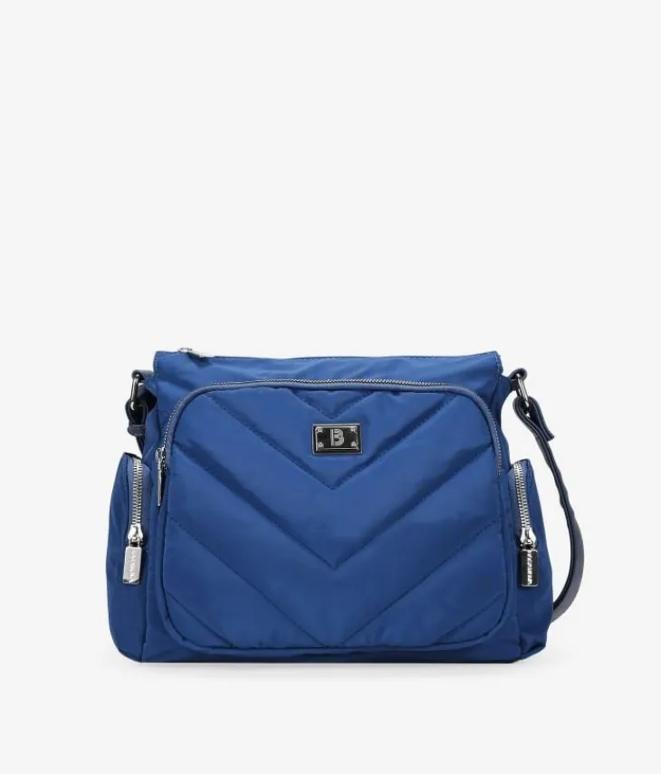 Best Bosanova Bolso bandolera azul con bolsillos