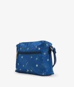 Clearance Bosanova Bolso bandolera azul con bordado