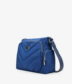 Best Bosanova Bolso bandolera azul con bolsillos
