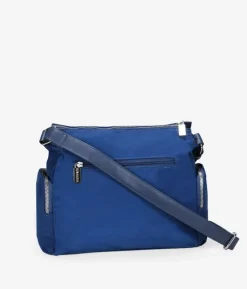 Best Bosanova Bolso bandolera azul con bolsillos