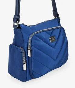 Best Bosanova Bolso bandolera azul con bolsillos