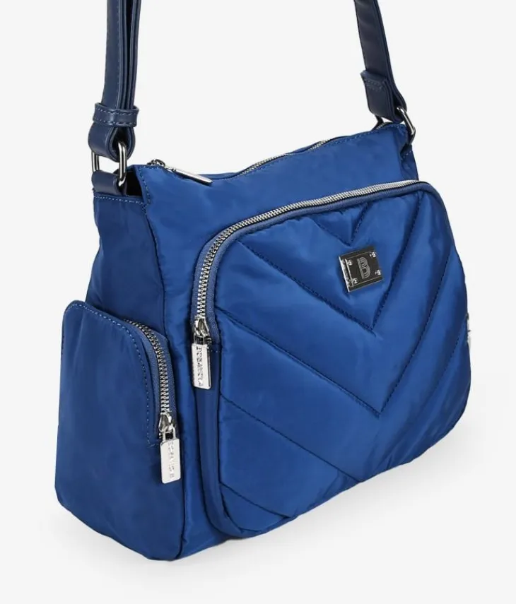 Best Bosanova Bolso bandolera azul con bolsillos