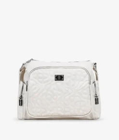 Clearance Bosanova Bolso bandolera beige con bolsillos y cremallera