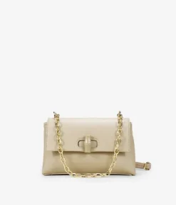 Outlet Bosanova Bolso bandolera beige con solapa