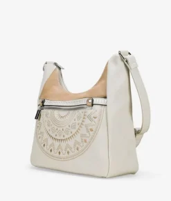 Discount Bosanova Bolso bandolera beige con bordado