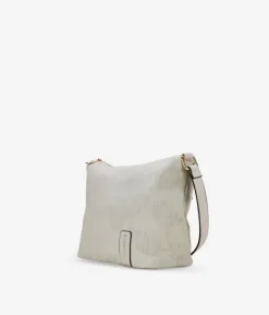Discount Bosanova Bolso bandolera beige con flores y tachas