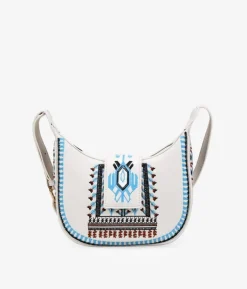 Sale Bosanova Bolso bandolera beige con bordados