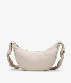 Best Bosanova Bolso bandolera beige redondeado con cremallera