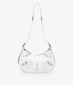 Clearance Bosanova Bolso bandolera blanco con tachas