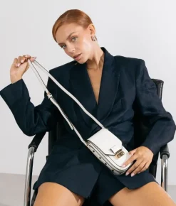 Discount Bosanova Bolso bandolera blanco para móvil con tarjetero