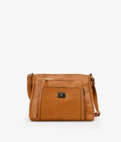 Best Bosanova Bolso bandolera cuero con bolsillo