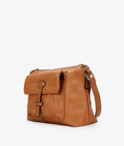 Best Bosanova Bolso bandolera cuero con bolsillos y cremallera
