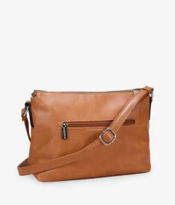 Best Bosanova Bolso bandolera cuero con bolsillos y cremallera