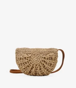 Clearance Bosanova Bolso bandolera de rafia tostado