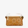 Outlet Bosanova Bolso bandolera marrón con bordado