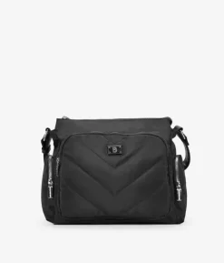 Outlet Bosanova Bolso bandolera negro con bolsillos