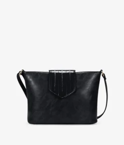 Best Bosanova Bolso bandolera negro con solapa