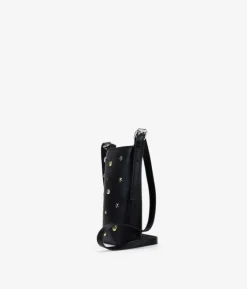 Online Bosanova Bolso bandolera negro con apliques metálicos