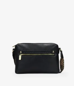 Discount Bosanova Bolso bandolera negro con asa étnica