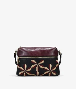 Clearance Bosanova Bolso bandolera negro con doble cremallera