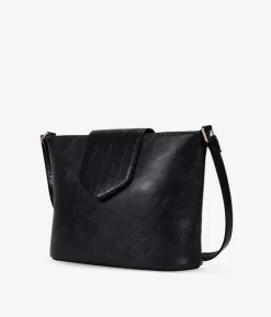 Best Bosanova Bolso bandolera negro con solapa