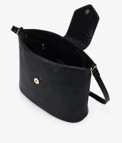 Best Bosanova Bolso bandolera negro con solapa