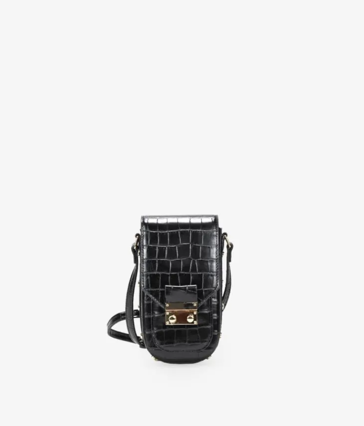 Best Bosanova Bolso bandolera negro para móvil con tarjetero
