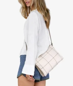 Discount Bosanova Bolso bandolera piedra con cremallera