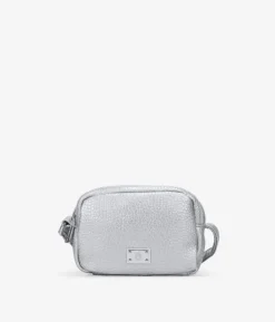 Clearance Bosanova Bolso bandolera plateado con doble cremallera
