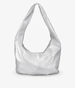 Outlet Bosanova Bolso bandolera plateado grande y blando